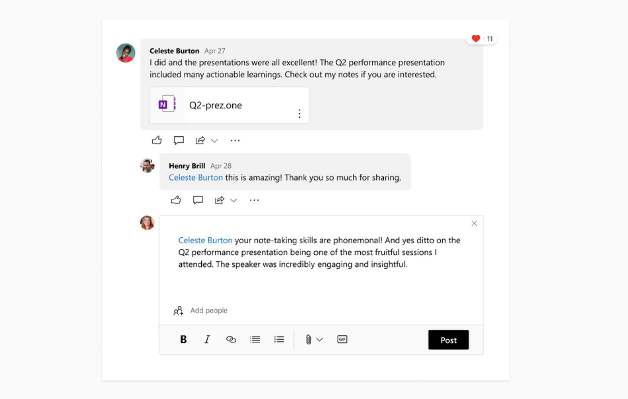 Microsoft brings nested replies, Deeplinking of comments and more to