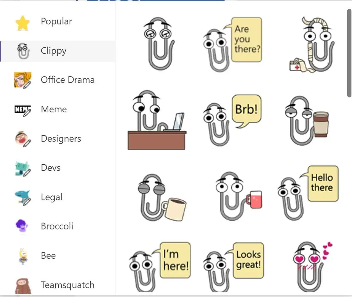 Like Freddy, Clippy is back again as a Microsoft Teams sticker pack