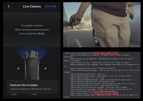 Tesla is working on remote Sentry Mode viewing suggests analysis of Tesla app code