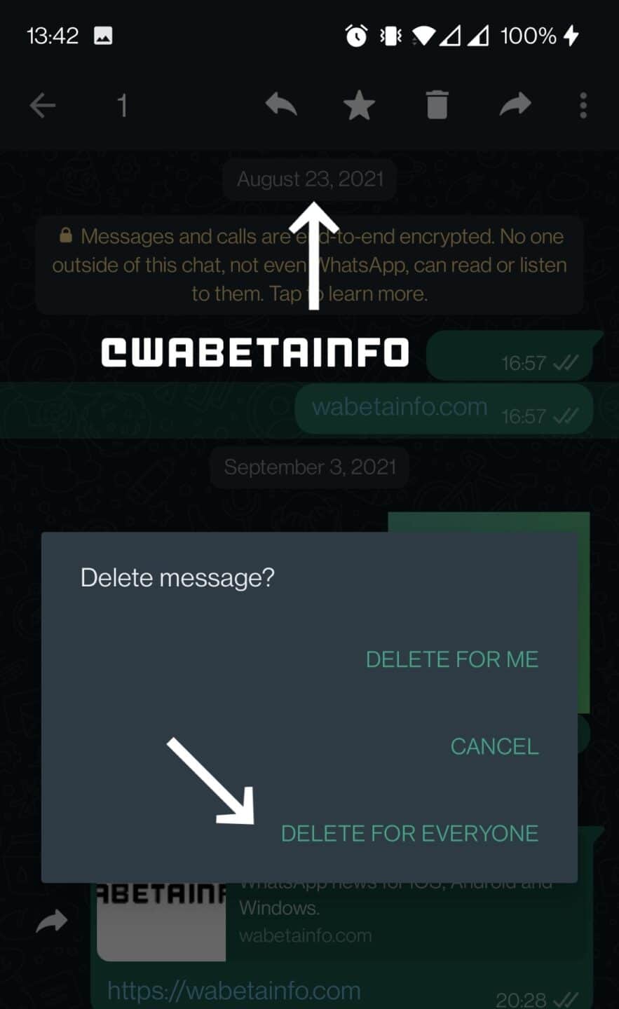 WhatsApp Delete for everyone