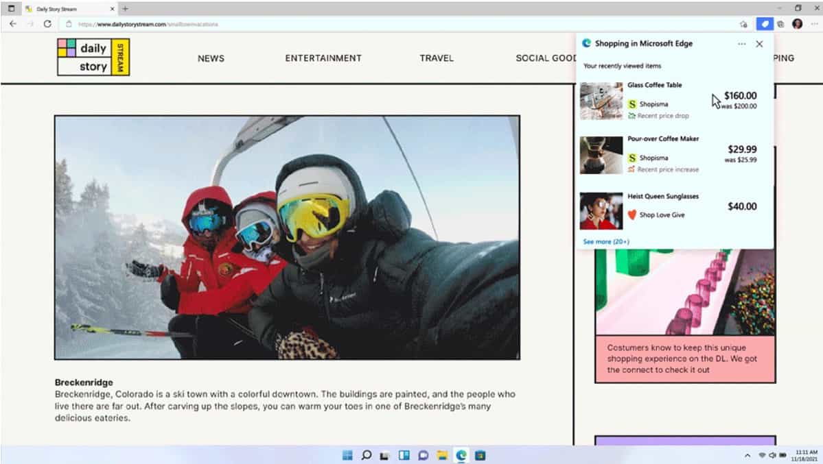 Microsoft Edge Shopping