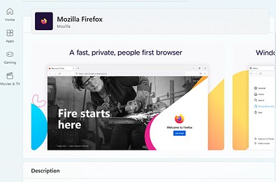 Microsoft Store Firefox download