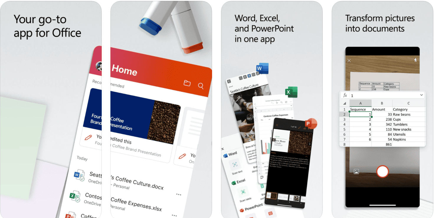 Microsoft Office iOS aplikacija