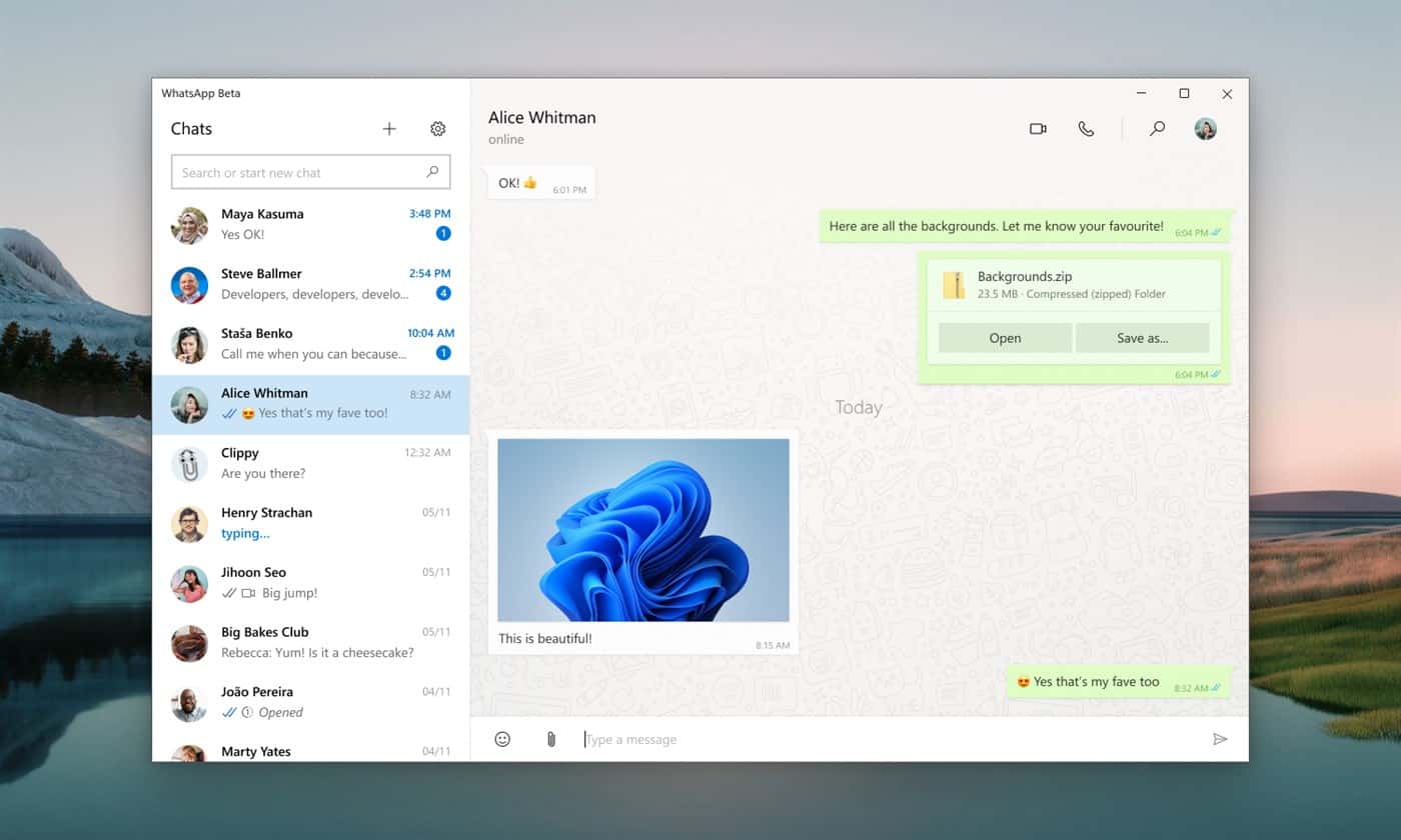 whatsapp desktop windows 10