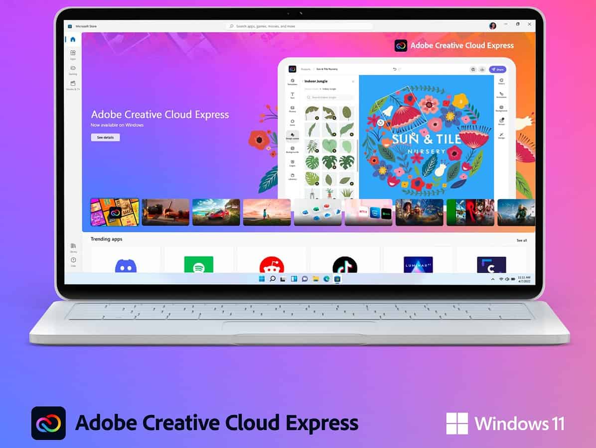 Toko Microsoft Adobe Creative Cloud Express