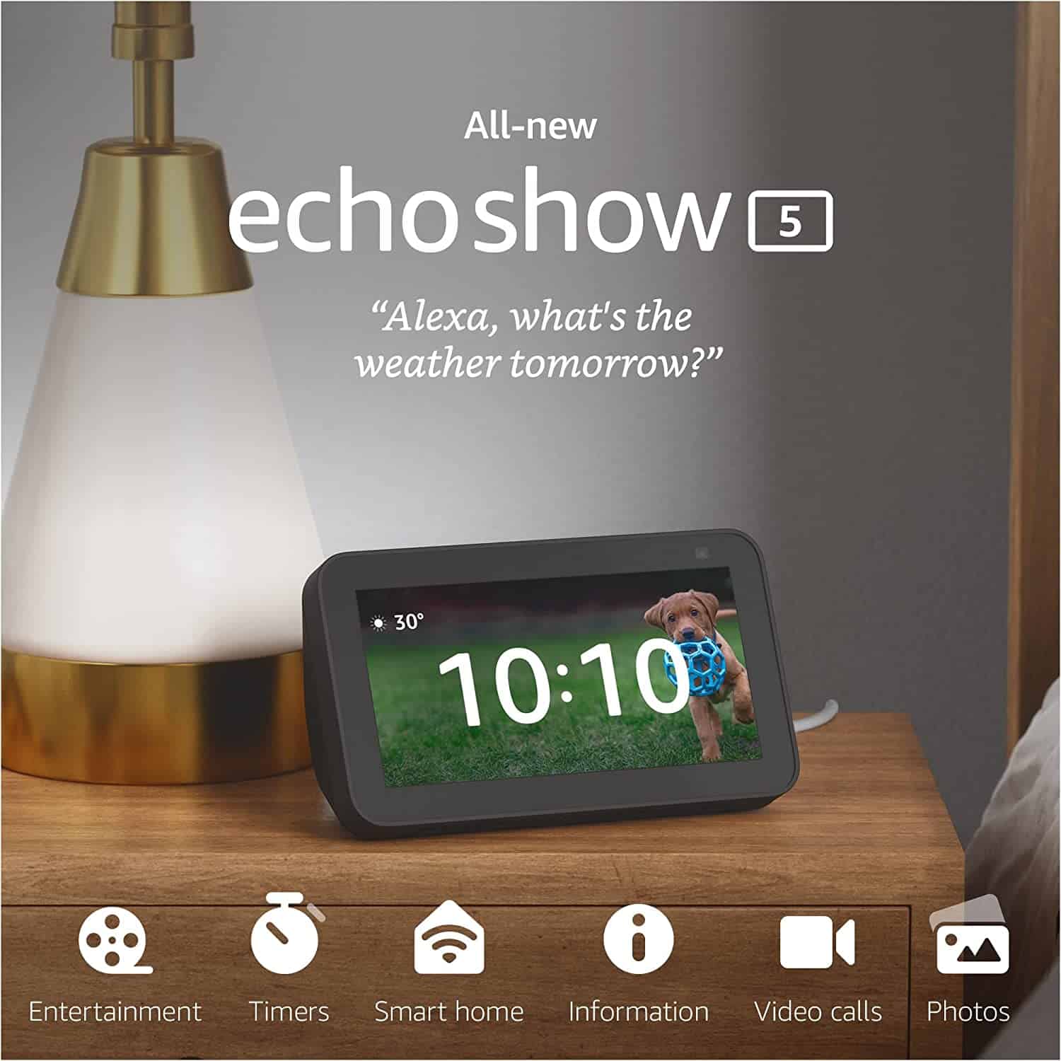 Echo Show 5 (2.ª generación) Kids con soporte ajustable