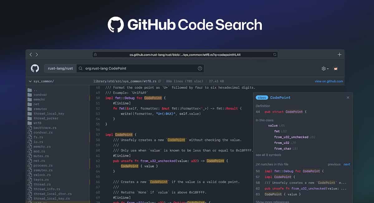 GitHub Code Search