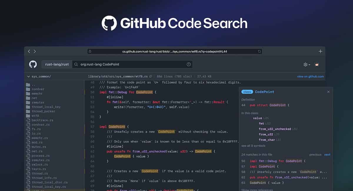 Tìm kiếm mã GitHub