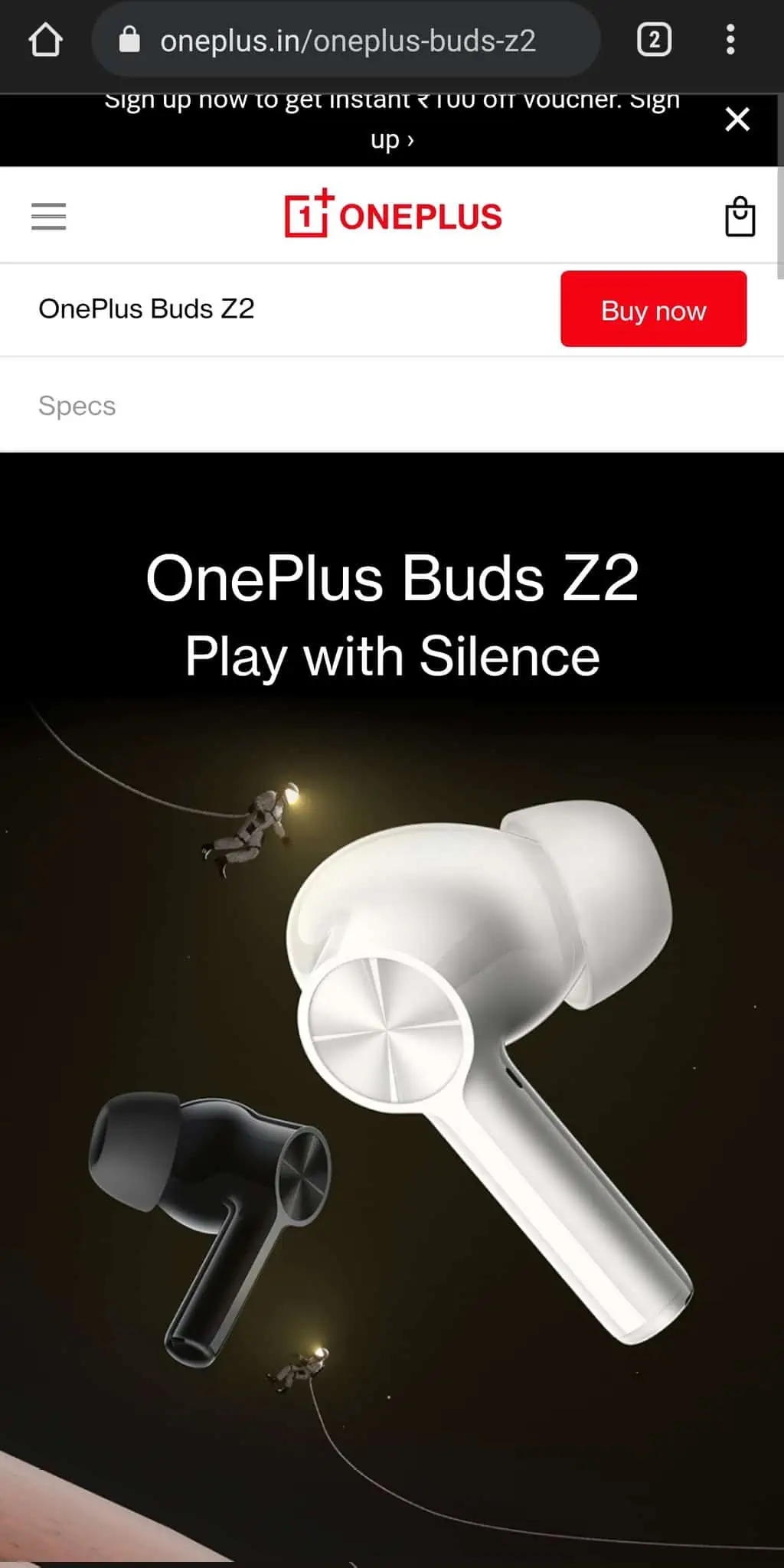 OnePlus Buds Z2 product page