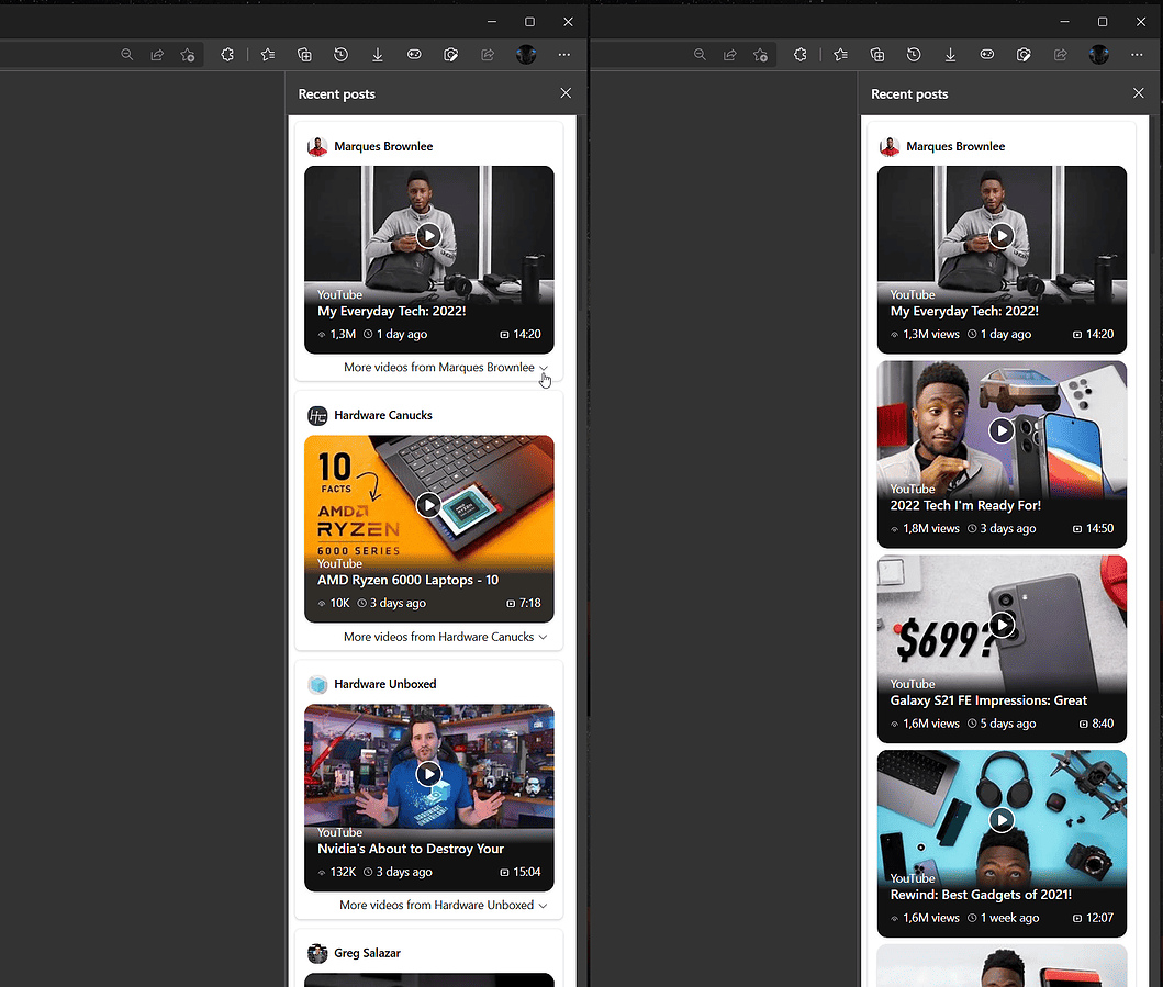 Microsoft will soon let you follow YouTube channels in Edge