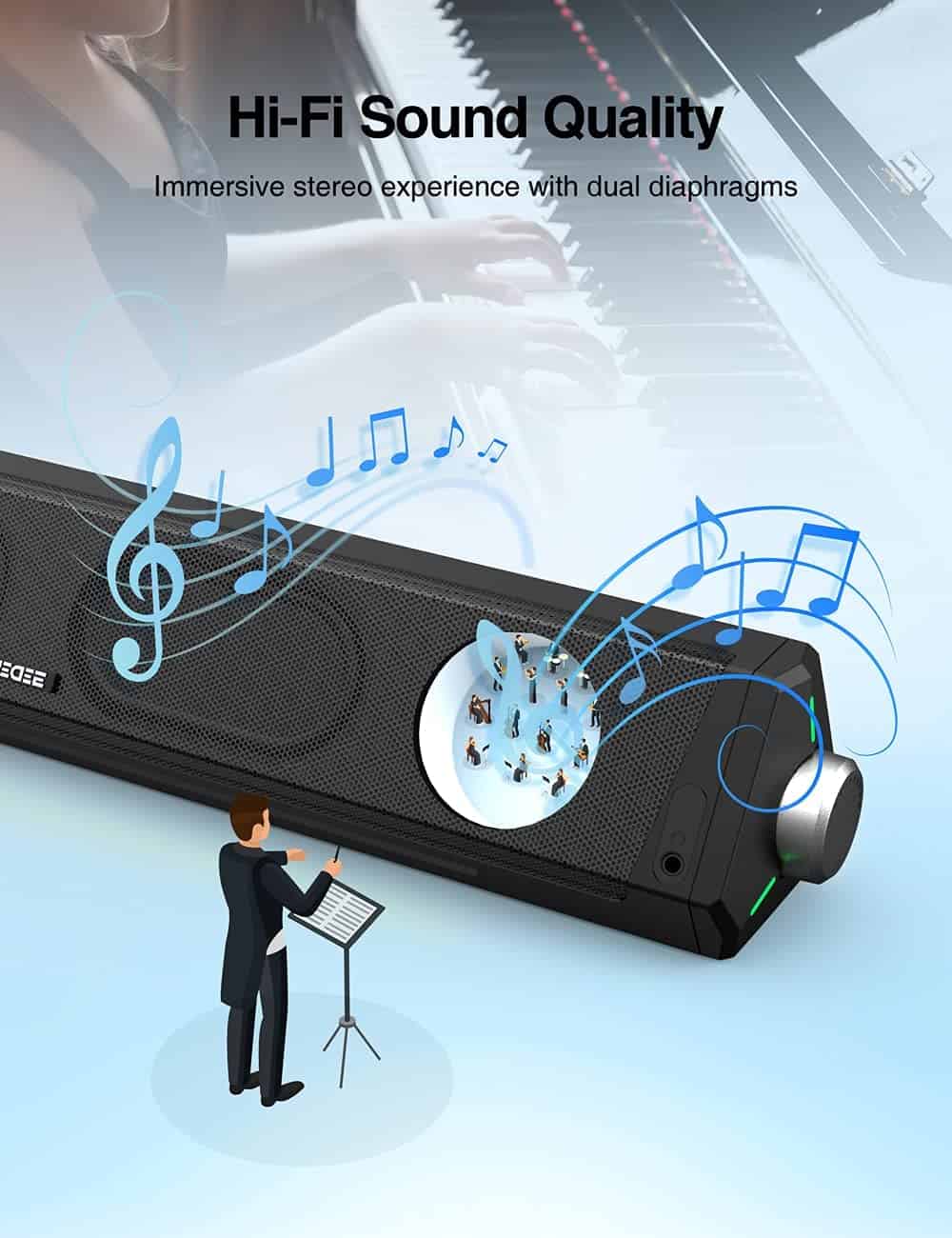 Como Conectar Barra de Sonido a Computadora 