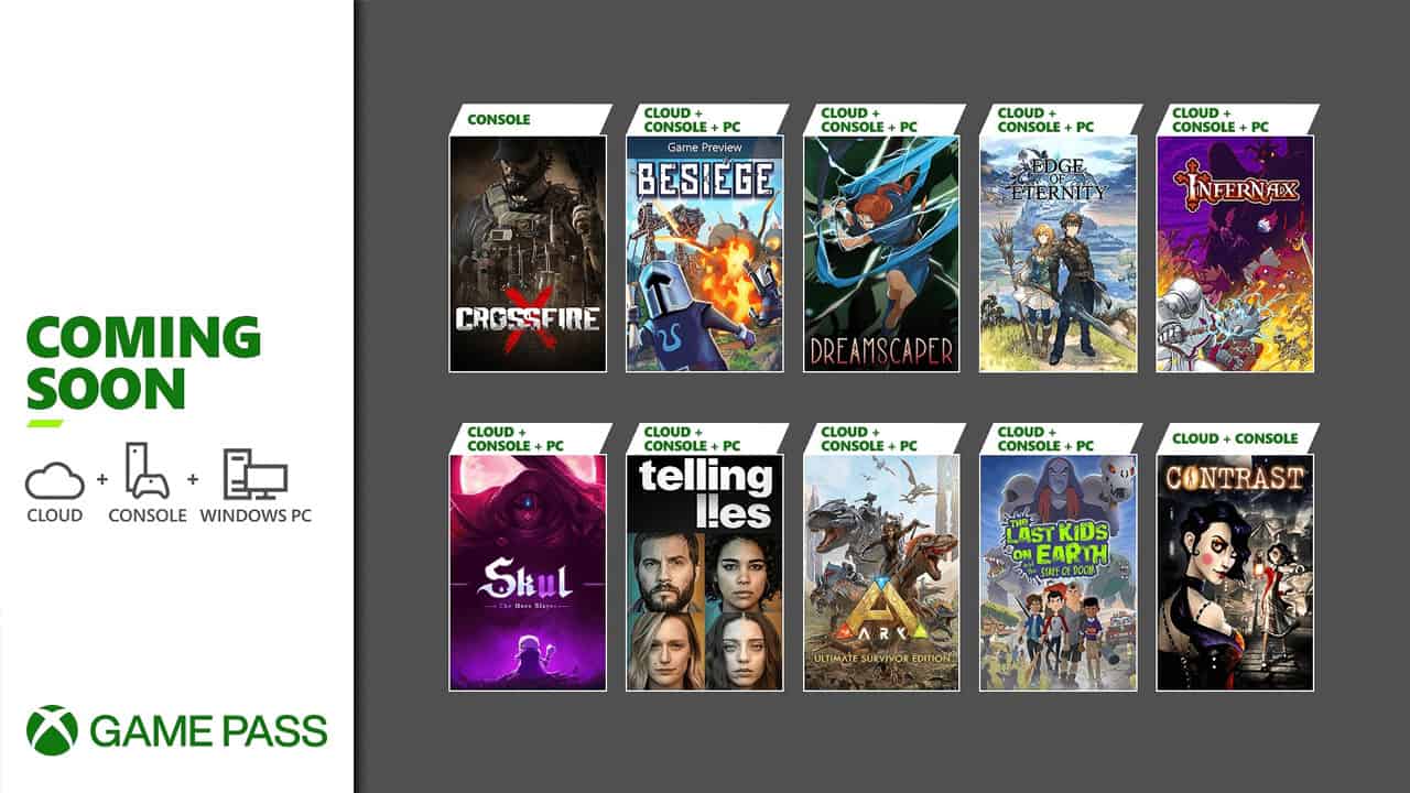 Xbox Game Pass 今年 XNUMX 月獲得 CrossfireX 和 ARK：Ultimate Survivor Edition