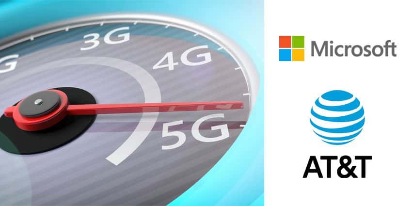 AT&T and Microsoft logo