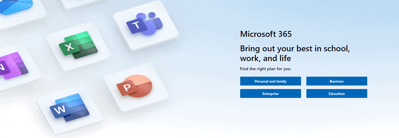 Microsoft 365-Startseite