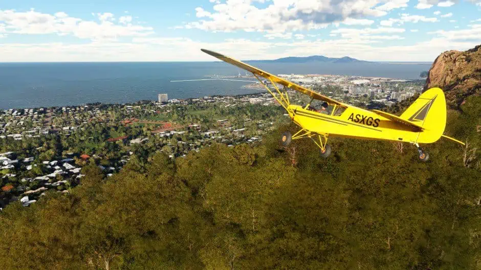Microsoft Flight Simulator plane and scenery