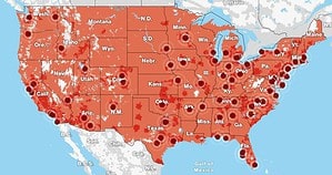 verizon 5G towers US coverage