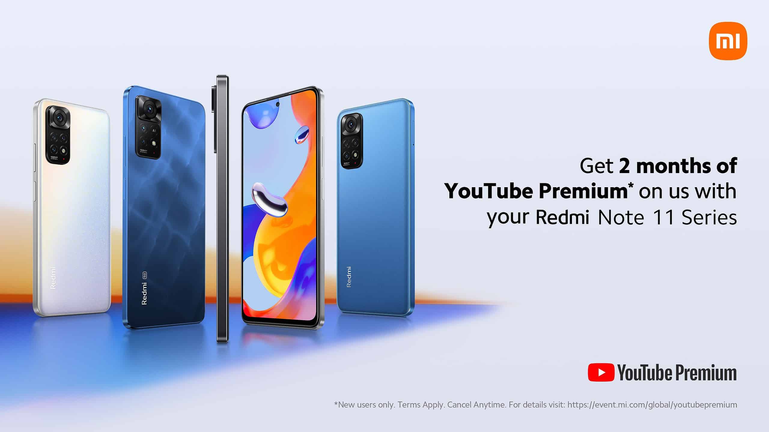 Free YouTube premium on new Xiaomi devices