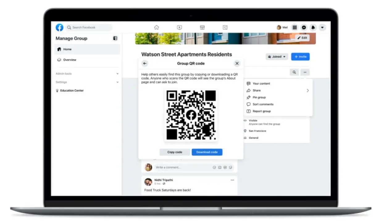 Facebook Group QR Code