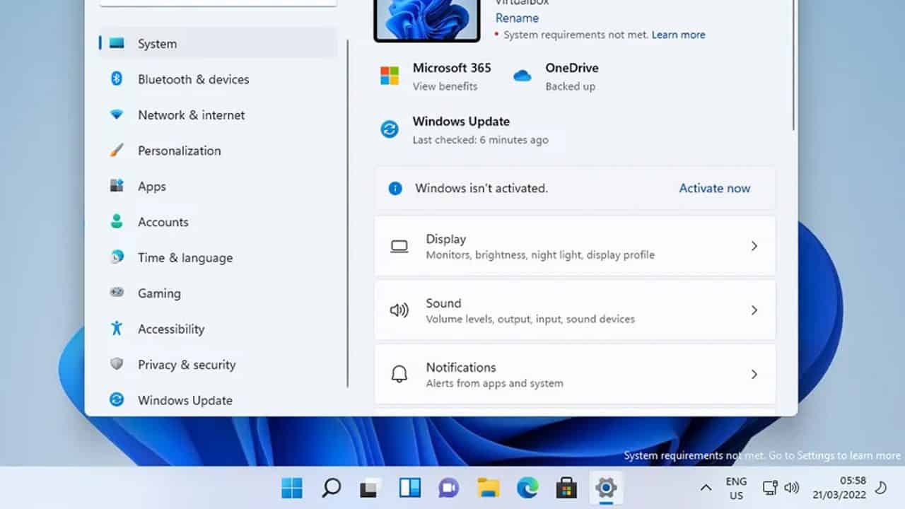 Windows 11 : un watermark sur le Bureau pour les PC équipés incompatibles