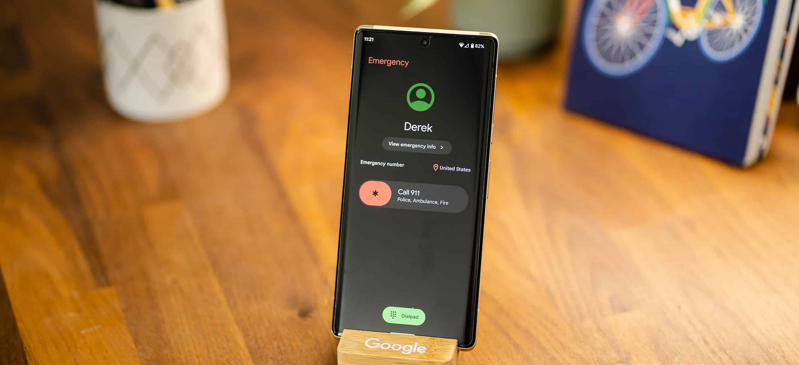 Google Pixel Fast Emergency Dialer