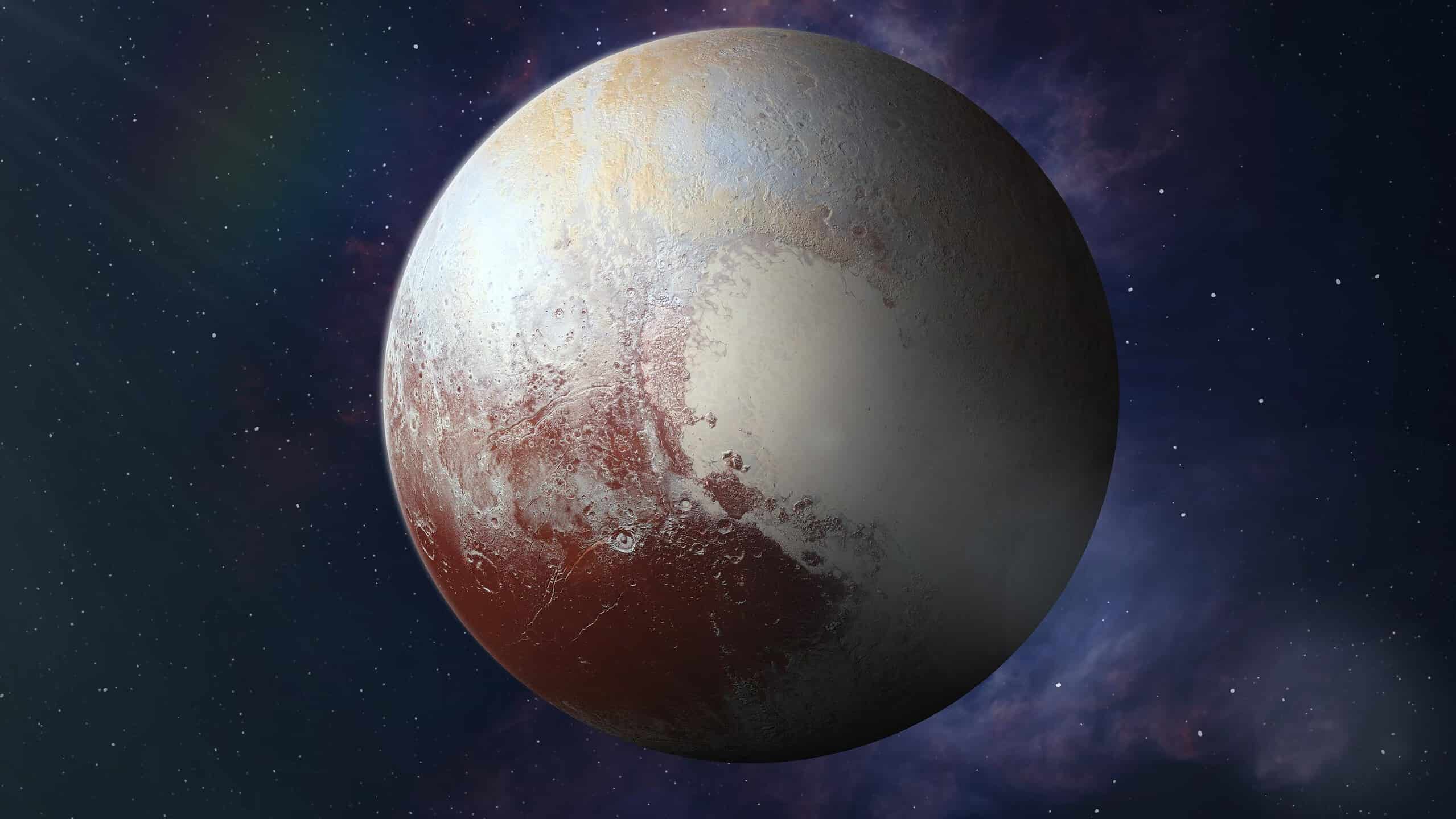 Pluto in space