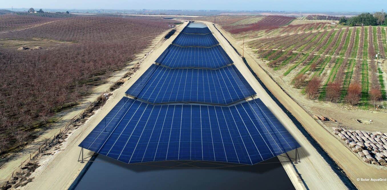 artist-rendered solar canal