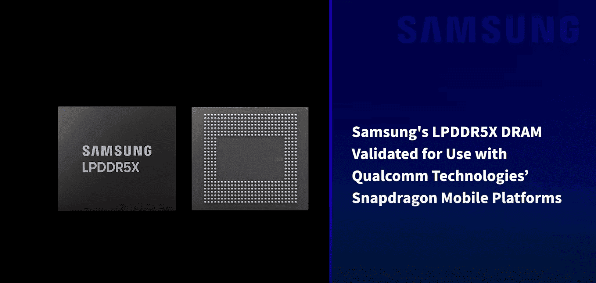 Qualcomm Validates Samsung’s LPDDR5X DRAM for Use on Snapdragon Mobile Devices