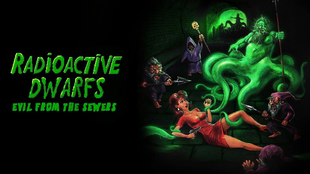 Radioactive Dwarfs: Evil from the Sewers game, dwarfs abducting female