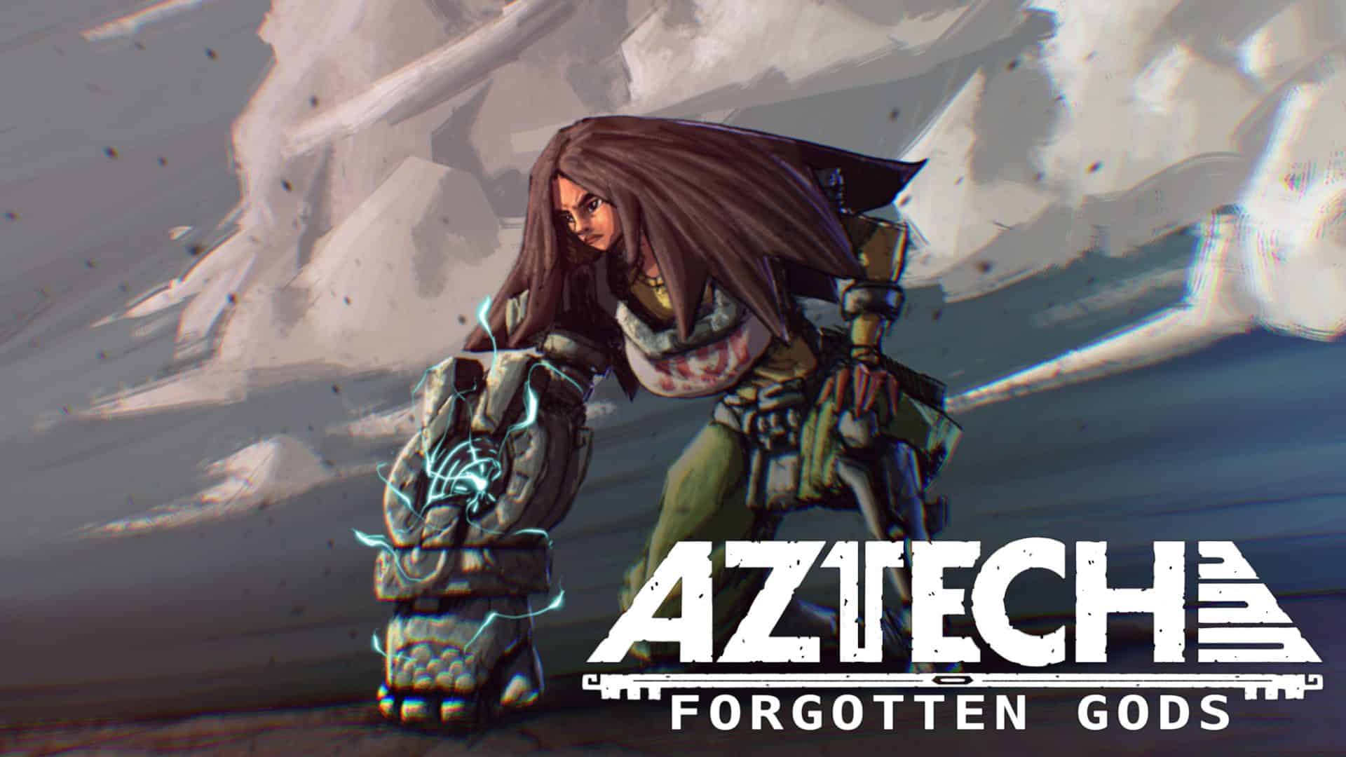 Aztech Forgotten Gods poster, Achtli kneeling