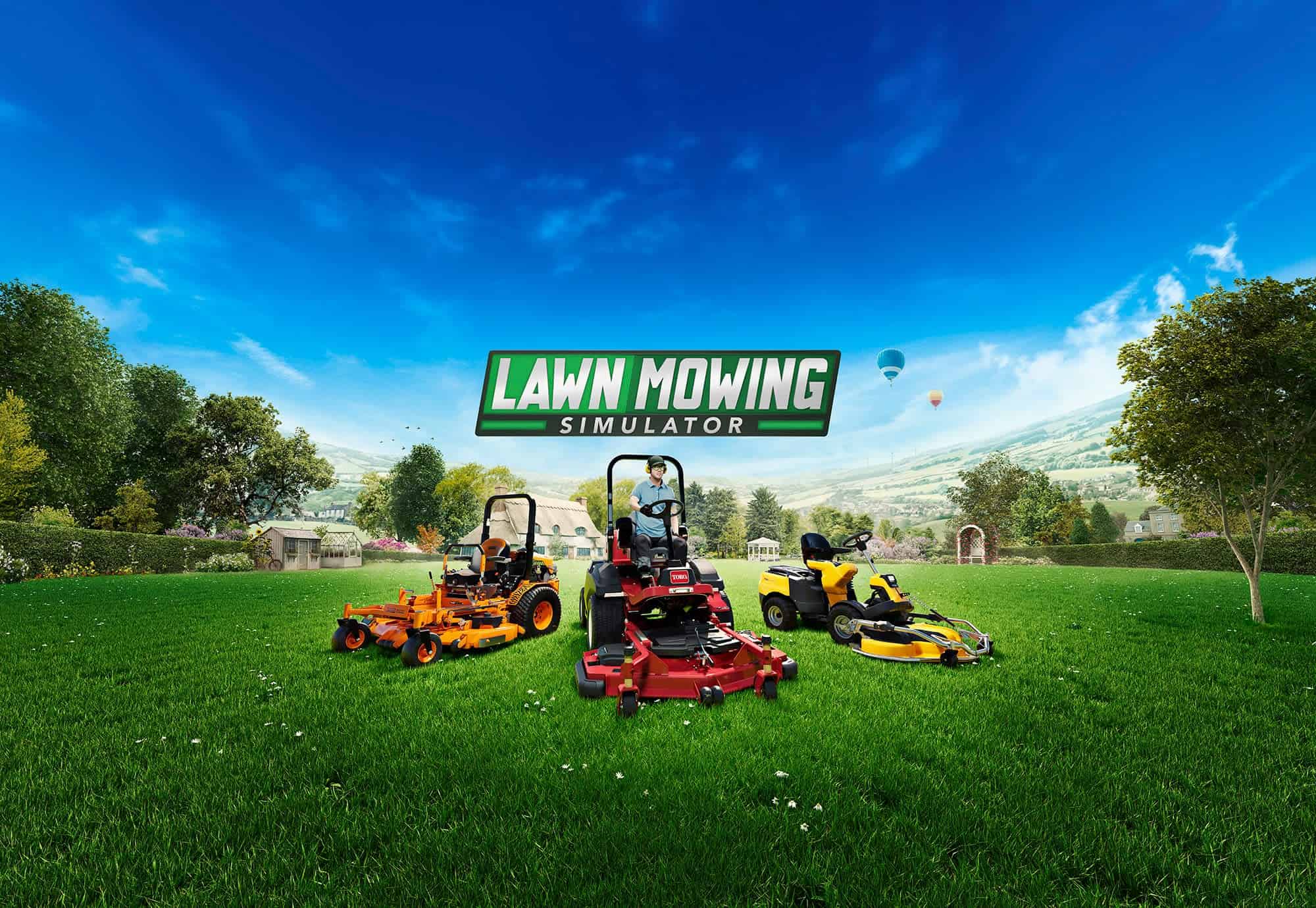 Lawn mowing simulator