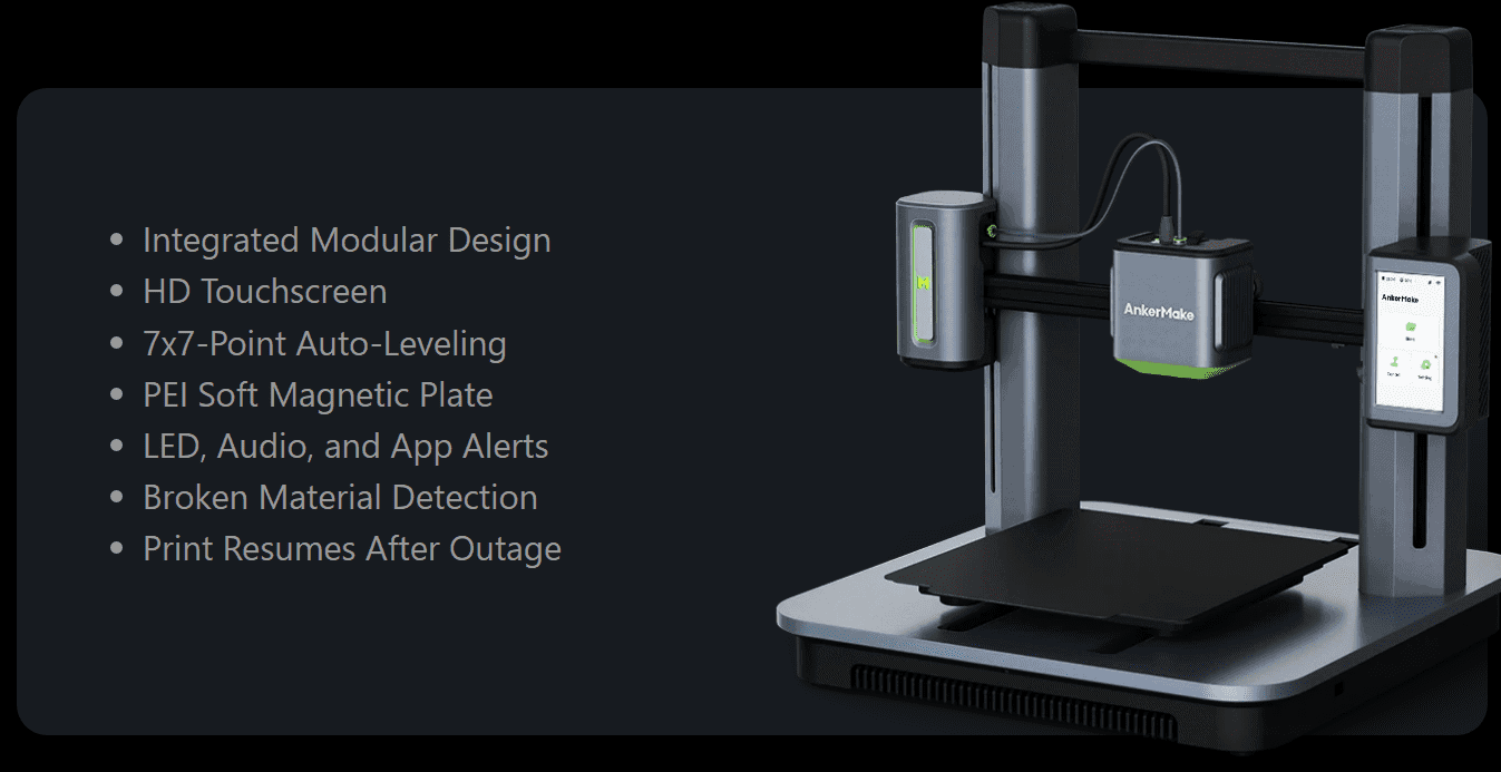 AnkerMake M5 3D Printer features