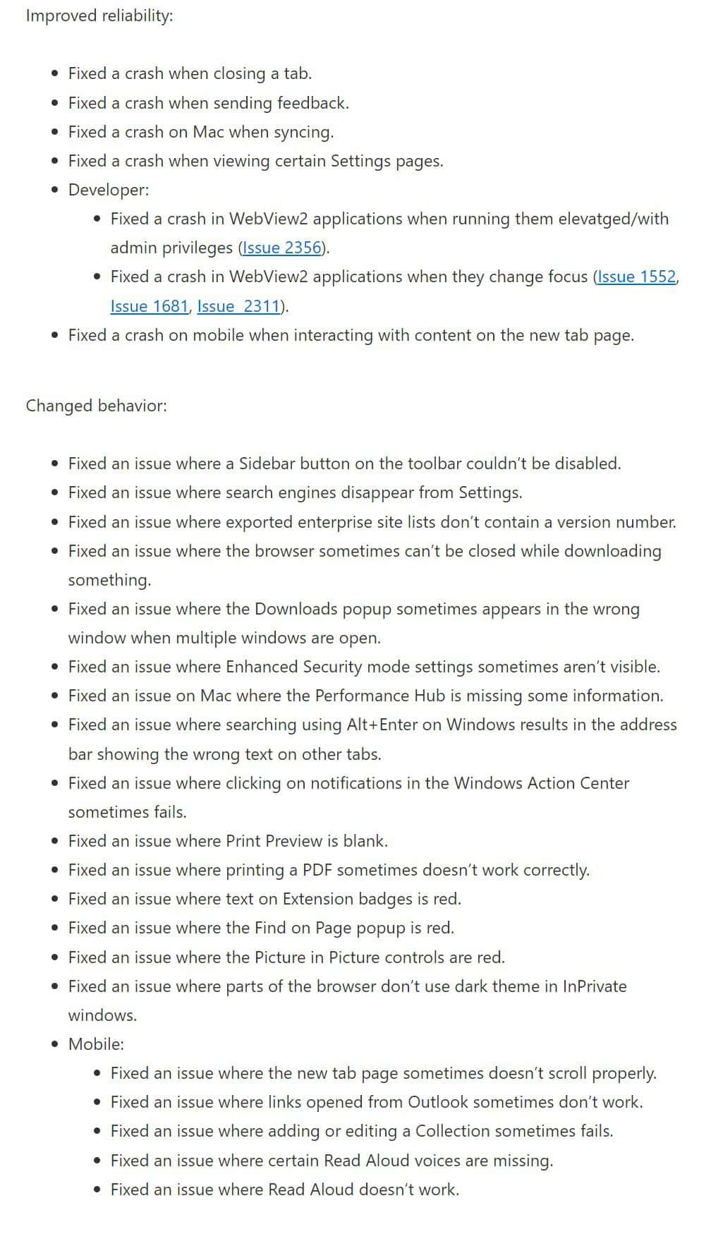 Edge build 102.0.1245.3