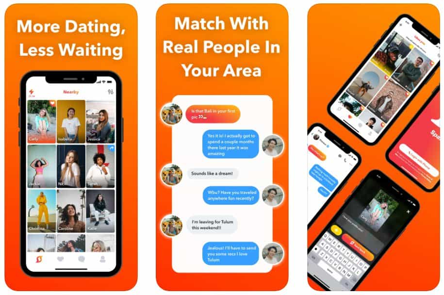 Spark dating app iOS screenshots