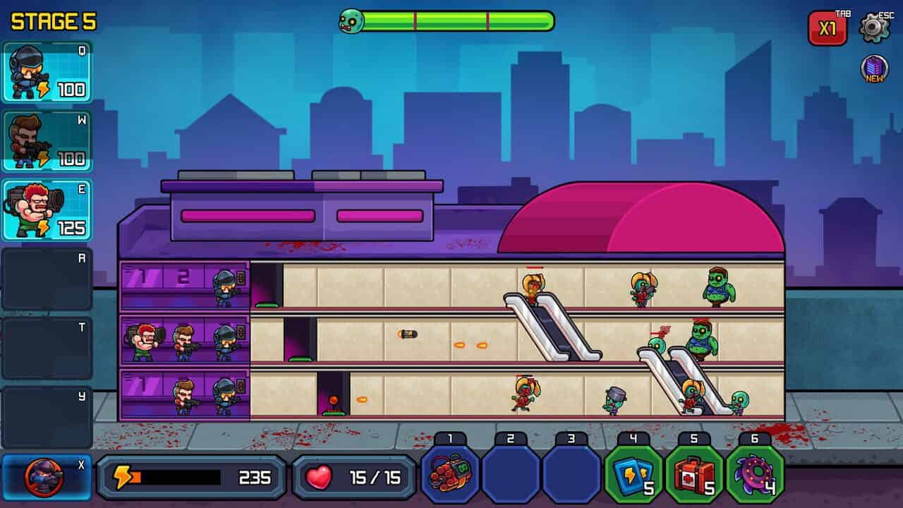 Zombo Buster Advance game scene screenshot