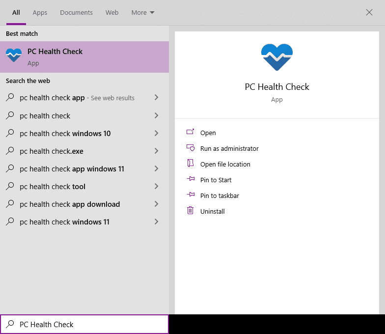 How to use the PC Health Check app - Microsoft Support