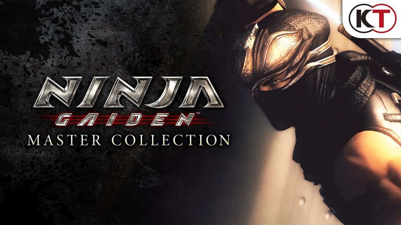 Ninja Gaiden: Master Collection game poster with a masked ninja posing on his side