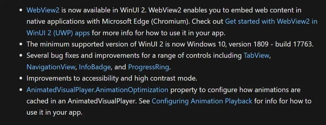 WindowsUI 2.8