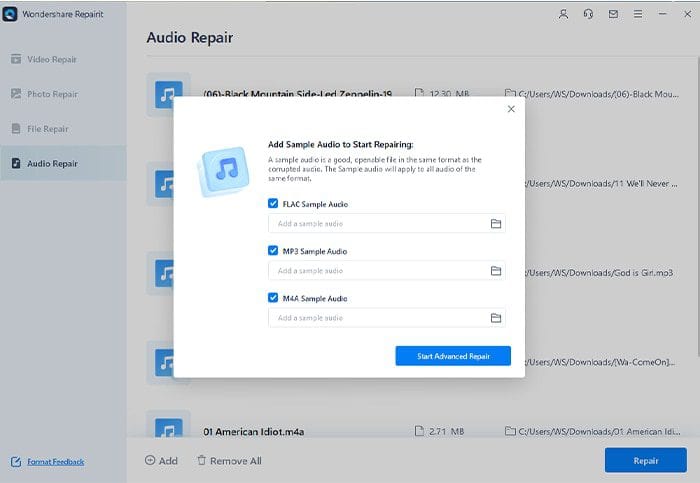 add sample audio