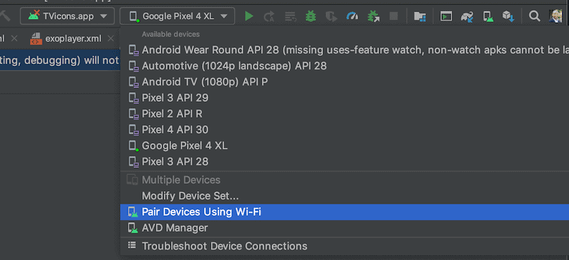 Android Studio Бамблби