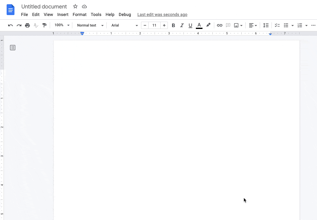 inserting emoji on Google Docs by typing @ symbol