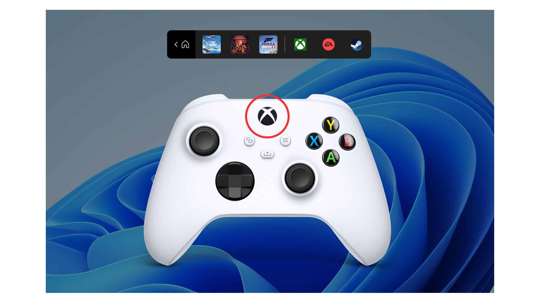 New Windows Insiders update allows launching of cloud streaming games from Controller Bar