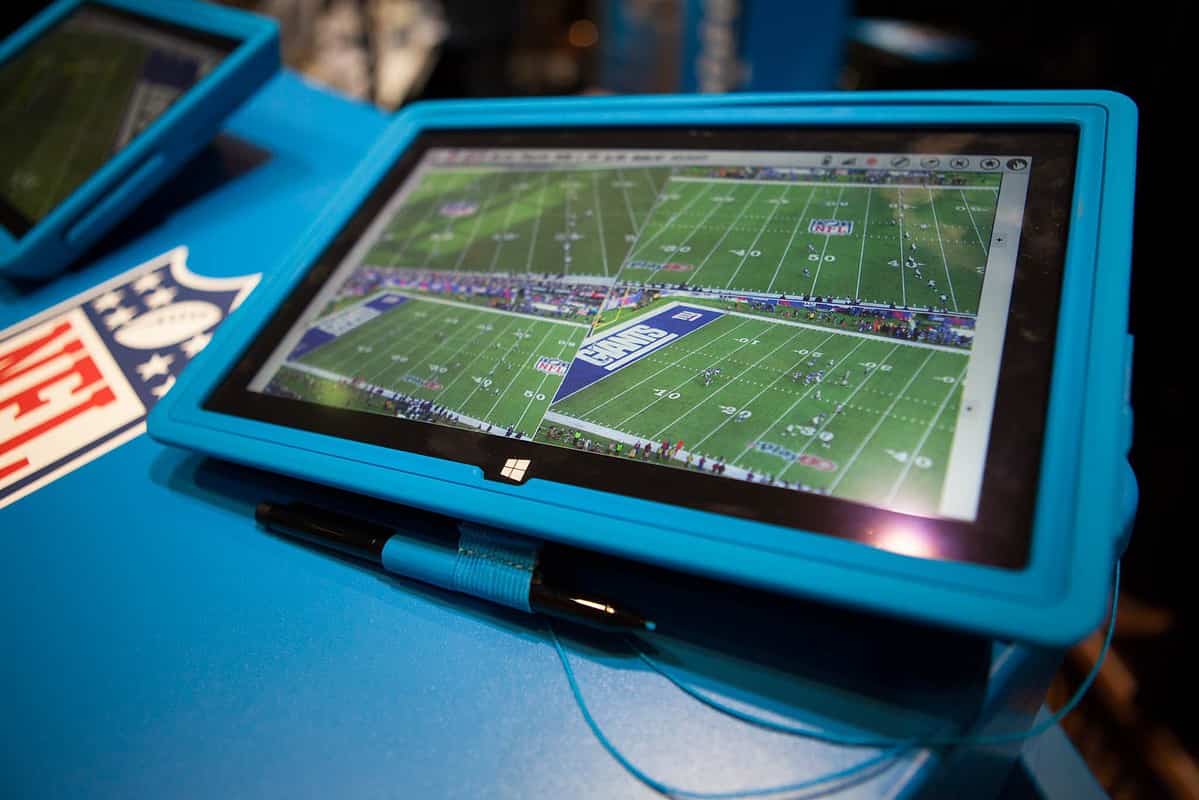 Tom Brady smashed another Surface tablet during a game. A