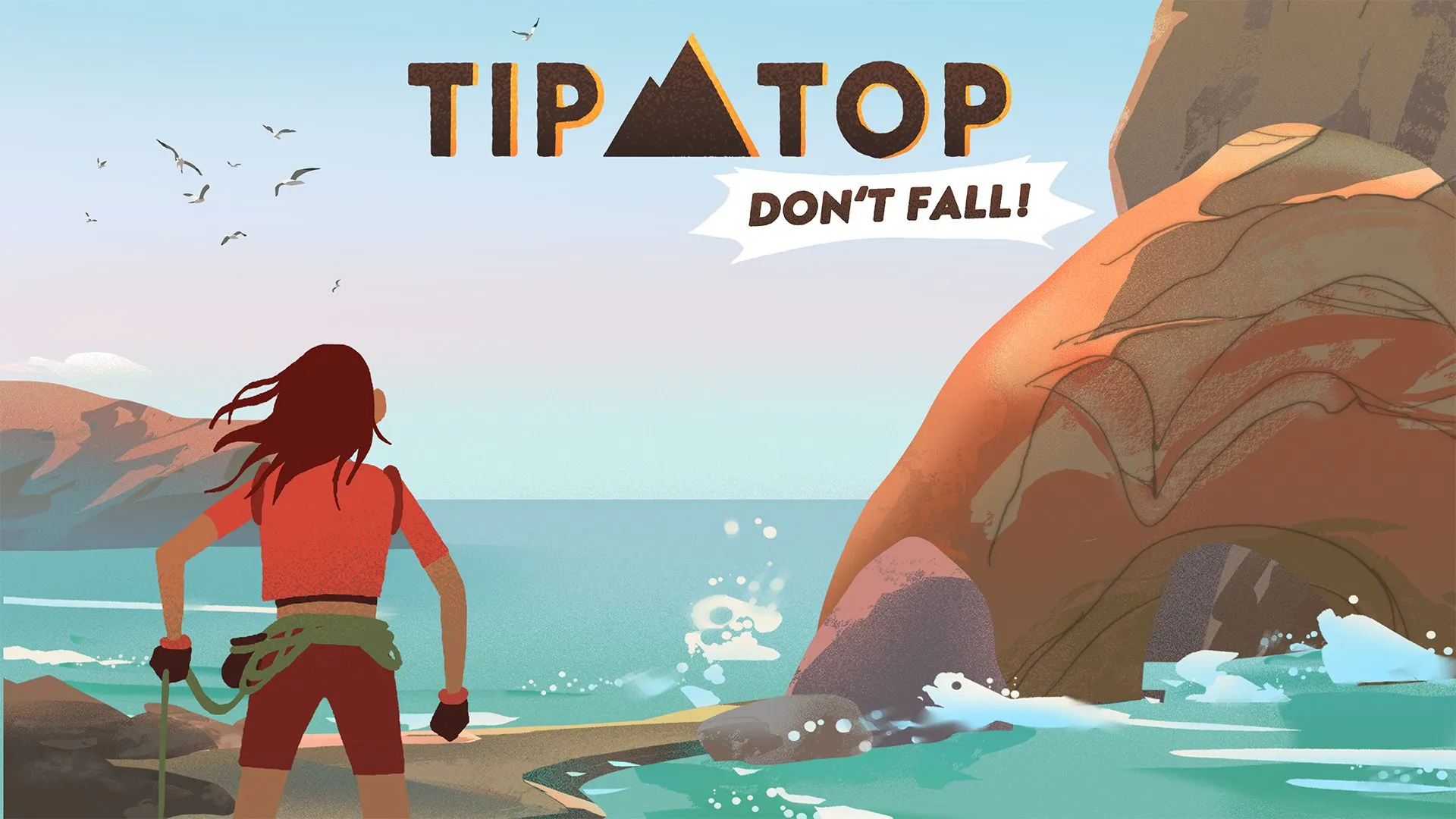 Top tip: Don't fall!  game poster