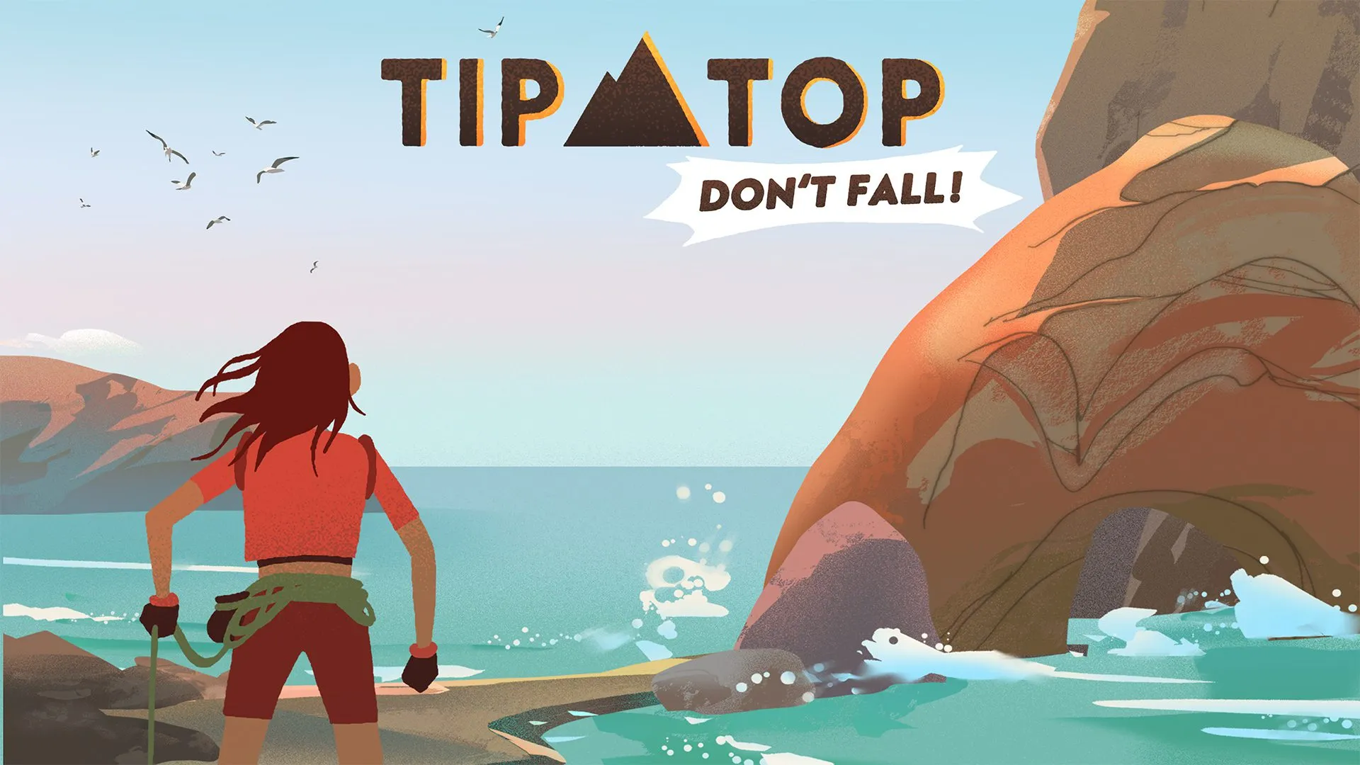 Toptip: val niet!  game poster