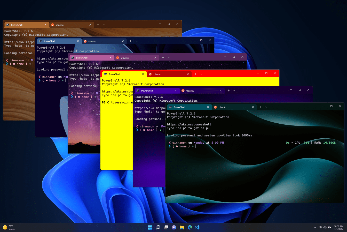 Windows Terminal Preview 1.16 Themes