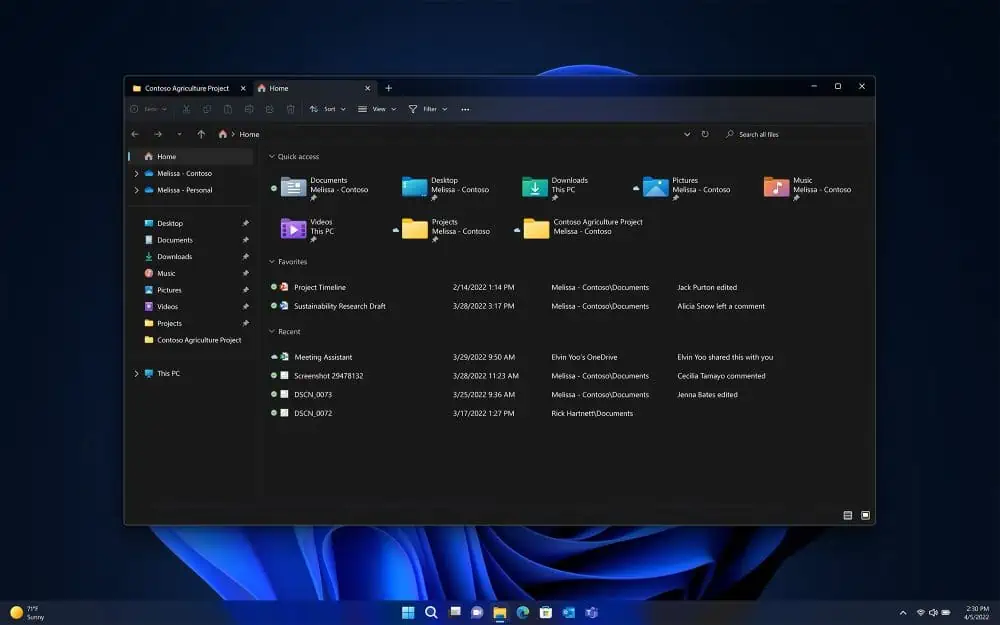 Windows 11 File Explorer Tabs