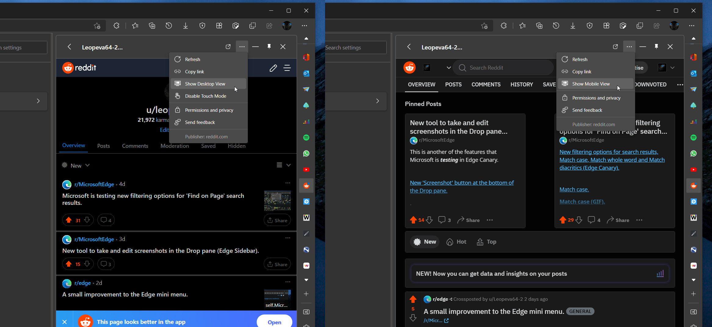 Edge Canary's new sidebar search lets you search with multiple search  engines : r/MicrosoftEdge