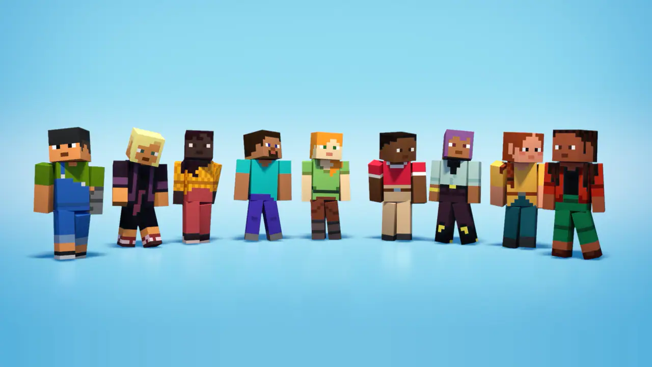 7 new Minecraft skins: Makena, Kai, Ari, Zuri, Sunny, Efe, and Noor 
