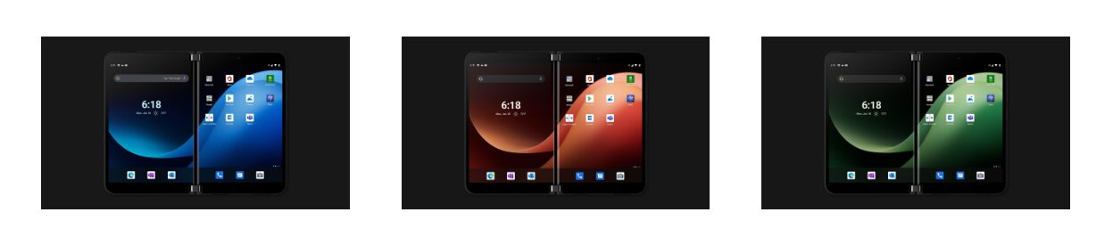 Új Surface Duo háttérképek az Android 12L frissítésében