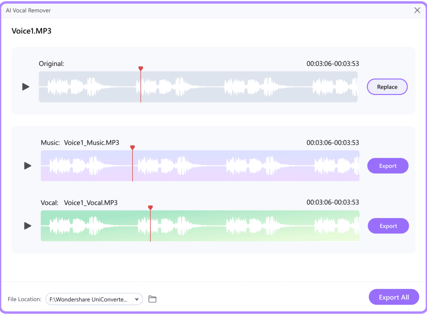 Vocal remover